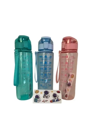 Motivasyon Su Matarası 1 Litre Çok Renkli