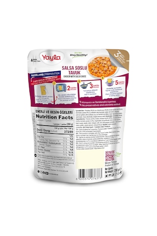 Yayla Yemek Hazır Salsa Soslu Tavuk 200 G