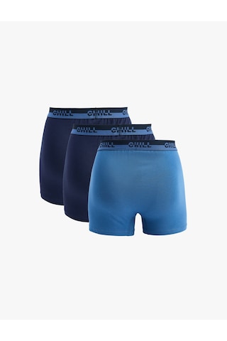 Koton Pamuklu Baskı Detaylı 3'lü Boxer Seti Lacivert 6slm90042mk