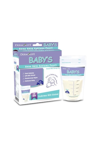 Dermolife Baby's Süt Saklama Poşeti 20 Adet