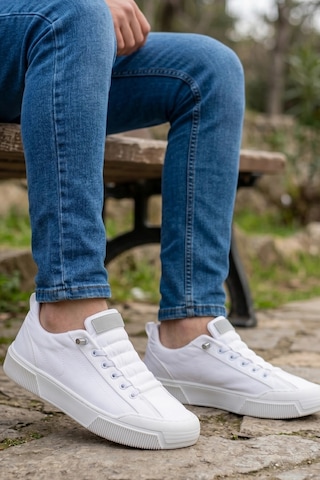 In Step Citycomfort Beyaz Kapitone Dokulu Modern Erkek Sneaker