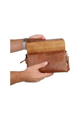 Mft Leather Hakiki Deri Unisex El Çantası Boliva 9874 Tiguan Taba