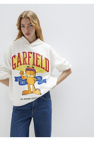 Mavi - Garfield Baskılı Ekru Sweatshirt 1s10530-80194 Ekru