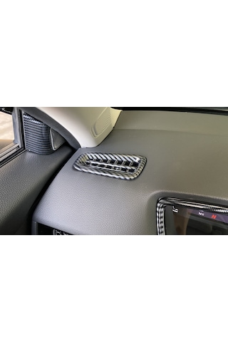 Honda - Civic Fe1 2022+ Uyumlu Ust Menfez Kaplama - Karbon