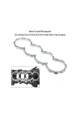 Mufunye Honda Civic D16 D15 Serisi Motor Blok Koruyucu, Alüminyum Cnc İşlenmiş, Soğutma Akışı Ve Silindir Duvarı Geliştirme, 20psi Dayanımı