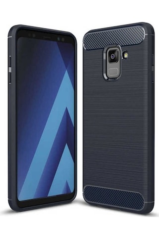 Samsung Uyumlu Galaxy A6 2018 Kılıf Zore Room Silikon Kapak Lacivert