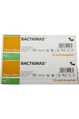 Smith&Nephew Bactigras Parafinli Antiseptik Tül Sargı Yara Örtüsü 10 x 10 CM