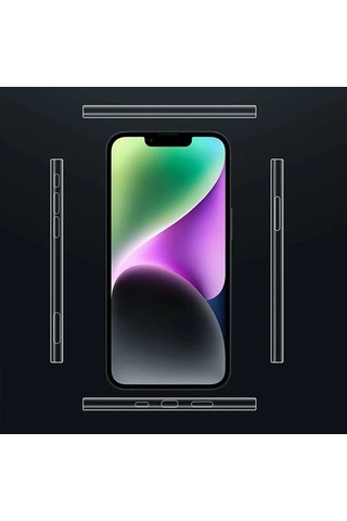 Ally iPhone Uyumlu 15 Plus Hidrojel Hayalet Yan Alt Üst Kaplama Koruyucu Film- 5775