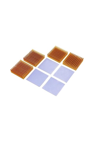 Wozlo Chipset Cpu Gpu Vga Ram Led Aliminyum Pasif Soğutucu Bakır 35 x 35 x 10 MM