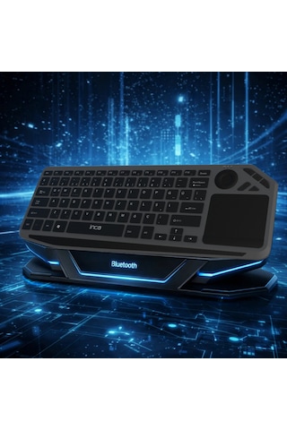 Ibk-566bt Bluetooth+ 2.4g Touchpad Sılent Rechargeable Klavye