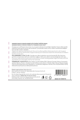 Mammacomica Purkids Prebiotikli Vegan Şampuan Ve Köpük Sabun 2'li Hijyen Paketi