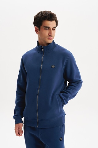 AR-MA Arma Erkek Örme Sweatshirt Regular Fit 3 İplik Basic Dik Yaka Tam Fermuarlı Cepli %70 Pamuk %30 Polyester K30324650702 İndigo-i1