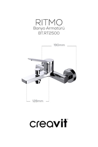 Creavit RT2500 Ritmo Banyo Armatürü Krom