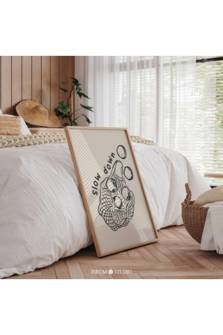 Yavaşla, Günlük İlham Verici Hatırlatıcı Sanat Poster