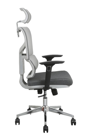 Hunt Mobilya Seman Siyah Fileli Ofis Yönetici Koltuğu Gri