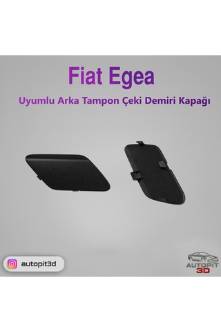 Fiat Egea Uyumlu Arka Tampon Çeki Demiri Kapağı