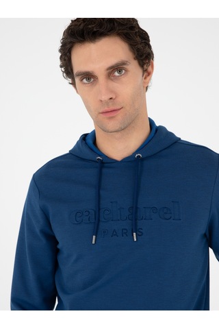 Mavi Regular Fit Kapüşonlu Sweatshirt
