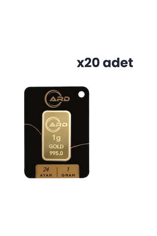 Ard 24 Ayar 20 Adet 1 Gr Külçe Altın