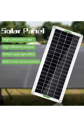 Symbee 30w Esnek Çok Kristal Güneş Paneli Seti - Stabilizatör Kontrol Kutusu, 4 Şekerlek, Araç Şarj Cihazı Ve Akü Klipsi Dahil Akü Yok