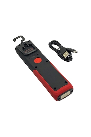 El Feneri-çalışma Lambası Ledli 3 Fonksiyonlu Usb Şarjlı Mıknatıslı-askılı-ayaklı 170 40 Mm