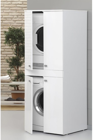 %100 Mdf Çamaşır Makinesi Dolabı Kurutma Makinesi Dolabı 70 Cm Ç. Beyaz