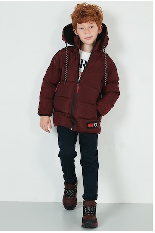 Lela Içi Peluş Astarlı Çıkarılabilir Kapüşonlu Şişme Erkek Çocuk Mont 5763038 Bordo