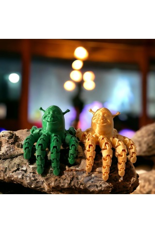 Ahtapot Shrek Figürü Altın Renk