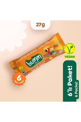 Organik Vegan Mangolu Yulaf Bar - 6 Adet 160 G
