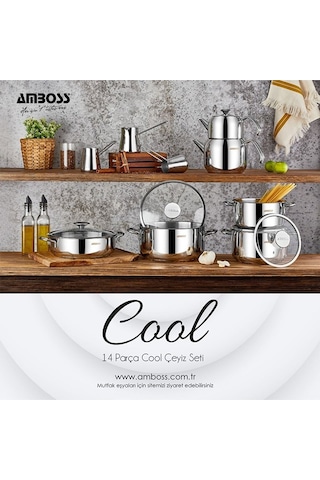 Amboss Cool 14 Parça Çelik Çeyiz Seti