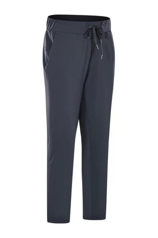 Move Yoga Pantolon Yüksek Bel Bağcıklı Rahat Kesim Spor & Günlük Alt Antrasit Gri