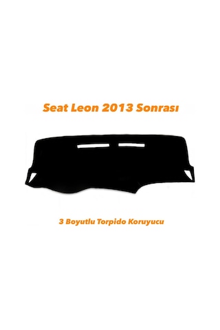 Seat Leon 2013 Sonrası 3 Boyutlu Vip Deri Torpido Örtüsü