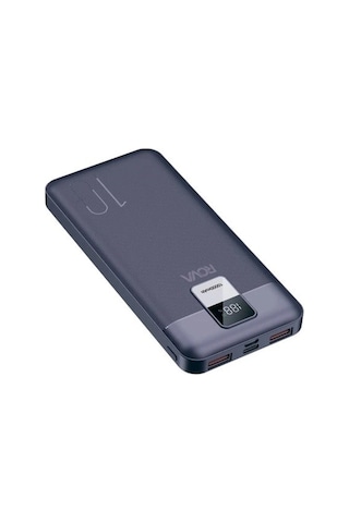 Rova Pws601 Power Bank Hızlı Şarj Göstergeli Pd 10.000 Mah 22.5w Destekli Kvk Garantili Siyah