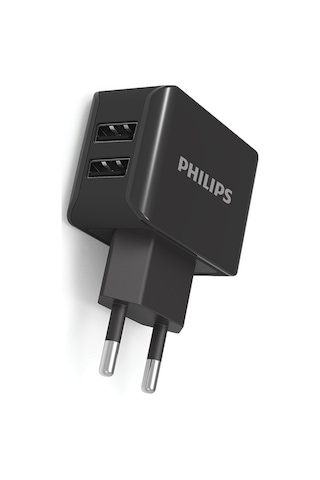 Philips Uyumlu Dlp2502Siyah Seyahat Şarj Cihazı