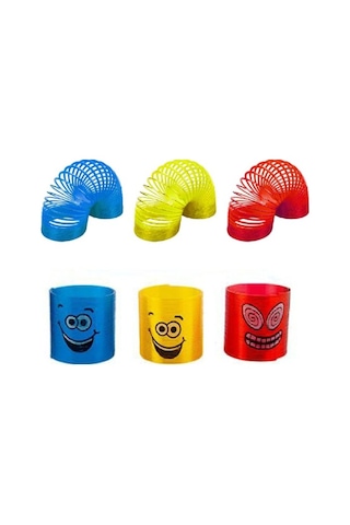 Stres Yayı Oyuncak Gülenyüz Stres Yayı - 6 Cm Çapında - 3 Adet