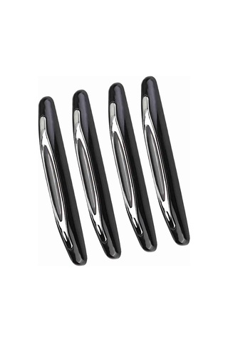 Kosona 4 Adet Siyah Araba Kapısı Koruması - Dayanıklı Plastik, Çizik Ve Çarpma Koruyucu, Kolay Kurulum