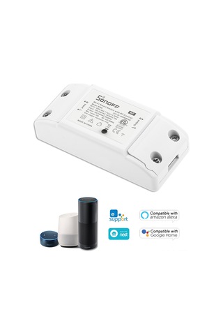 Dofolink Im151116003 Sonoff Rf Akıllı Anahtar: Wi-fi Ve 433mhz Rf Kumanda, Uzak Kontrol, Zamanlama, Ses Kontrolü Echo/google Home - 2200w