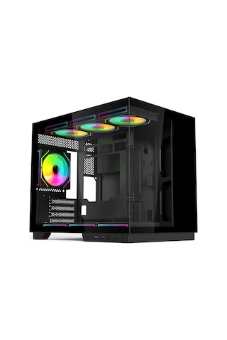 Hyper Rocket V332 Micro-atx 7 Argb Fan Siyah Oyuncu Kasası
