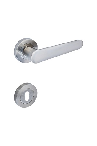 Sese Ada Modeli Rozetli Oda Kapı Kolu Inox Renk 200-204r-01-53