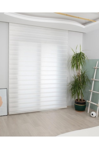 Zebra Stor Perde, Alüminyum Kasalı, Beyaz, 220 X 200 Cm İcl9000-44 Diğer