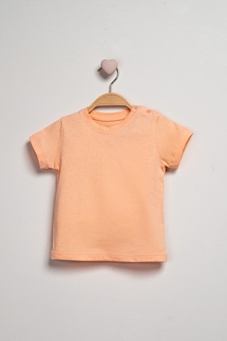 Baby Fou T-shirt Salopet 2'li Takım Ekru