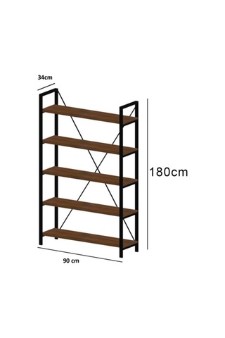 Wood House - Inci Telli Kitaplık - Ceviz