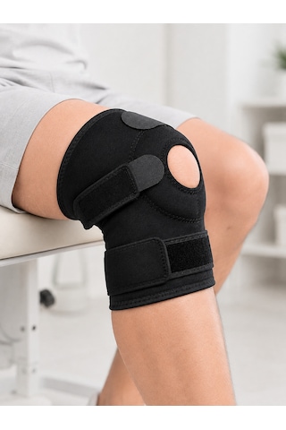 Ucuztekno Kısa Ligamentli Dizlik Açık Diz Kapağı Ayarlanabilir Cırtlı Diz Tamamlayıcı Spor Dizlik Diğer