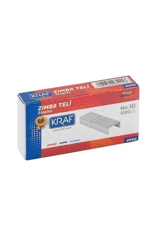 Kraf 225g Küçük Boy Zımba Teli No.10 20'li Paket