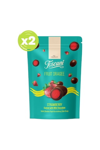 Sütlü Çikolata Kaplı Kurutulmuş Çilek Draje 2 X 60gr