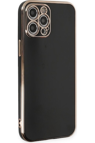 İphone 12 Pro Max Kılıf Luxury Seri Kamera Korumalı Silikon Kapak