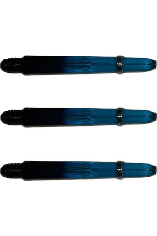 5 Set 15 Adet 48 MM Mavi-siyah Polikarbon Şeffaf Dart Shaft-şaft