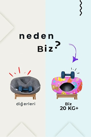 Desenli Donut Kedi Tüneli / Desenli Donut Kedi Yatağı / Donat Kedi Oyuncağı Pembe - 937386344