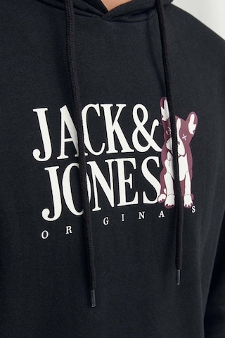 Jack & Jones Erkek Sweatshirt Siyah 12244219 Jorbeware Hood Fst 24kw21000122 W21002 Siyah