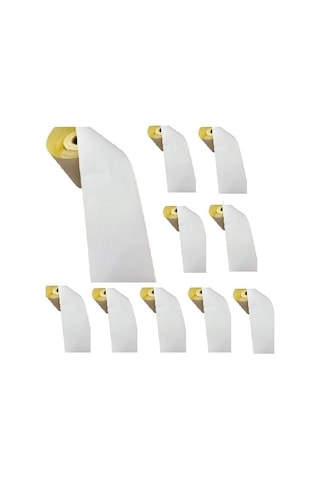 80mm 13 Metre Baskısız Yapışkanlı Termal Etiket Tek Parça -10 Ad.