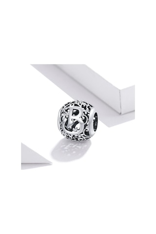 S925 Ayar Gümüş Mori Serisi İçi Boş Harfler Boncuk Dıy Bilezik Kolye Aksesuarları B Çok Renkli